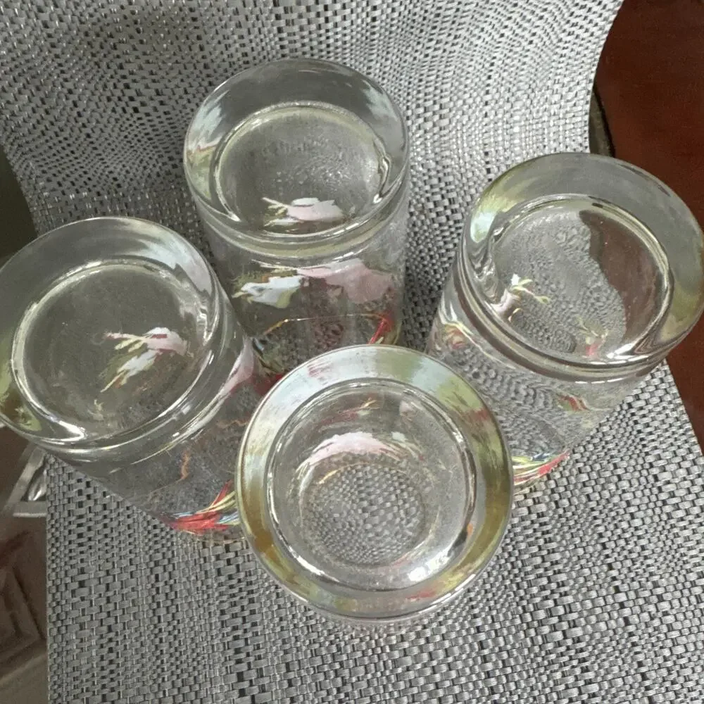 Lenox Winter Greetings, Cardinals, Gold Trim: Highball / Tumbler (s), Set Of 4